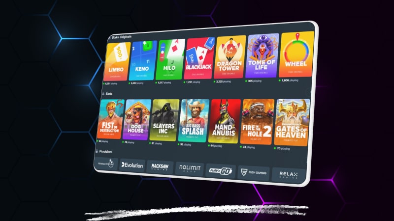 Stake casino and live casino games